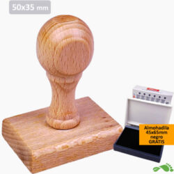 Comprar Sellos de caucho de madera - Económicos 23x54mm