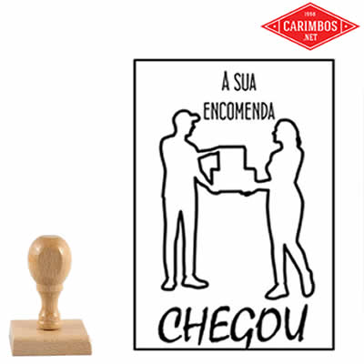 carimbo-de-madeira-embalagem-encomenda chegou