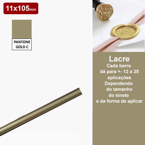 Lacre ouro | Para sinetes para uso em convites