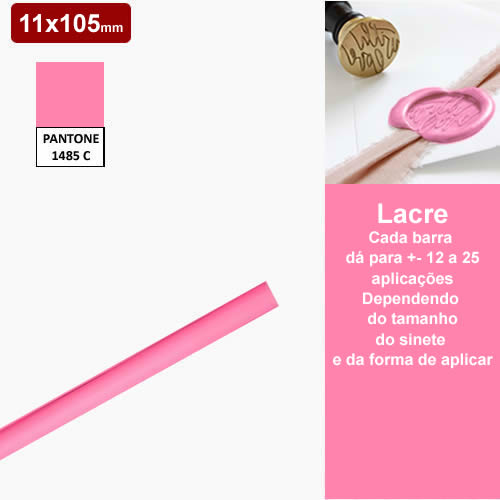 Lacre rosa | Para sinetes de todas as dimensões